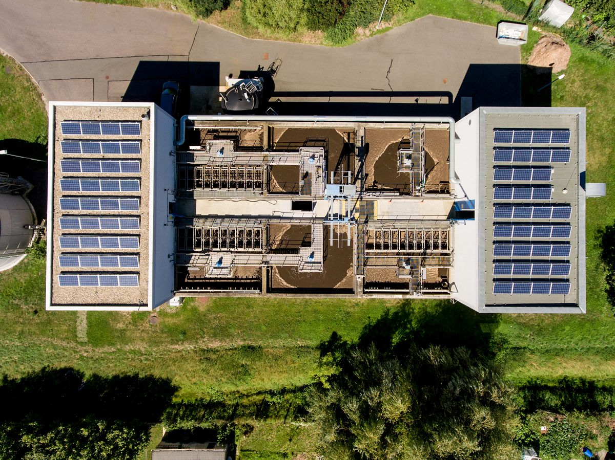 Kläranlage von oben