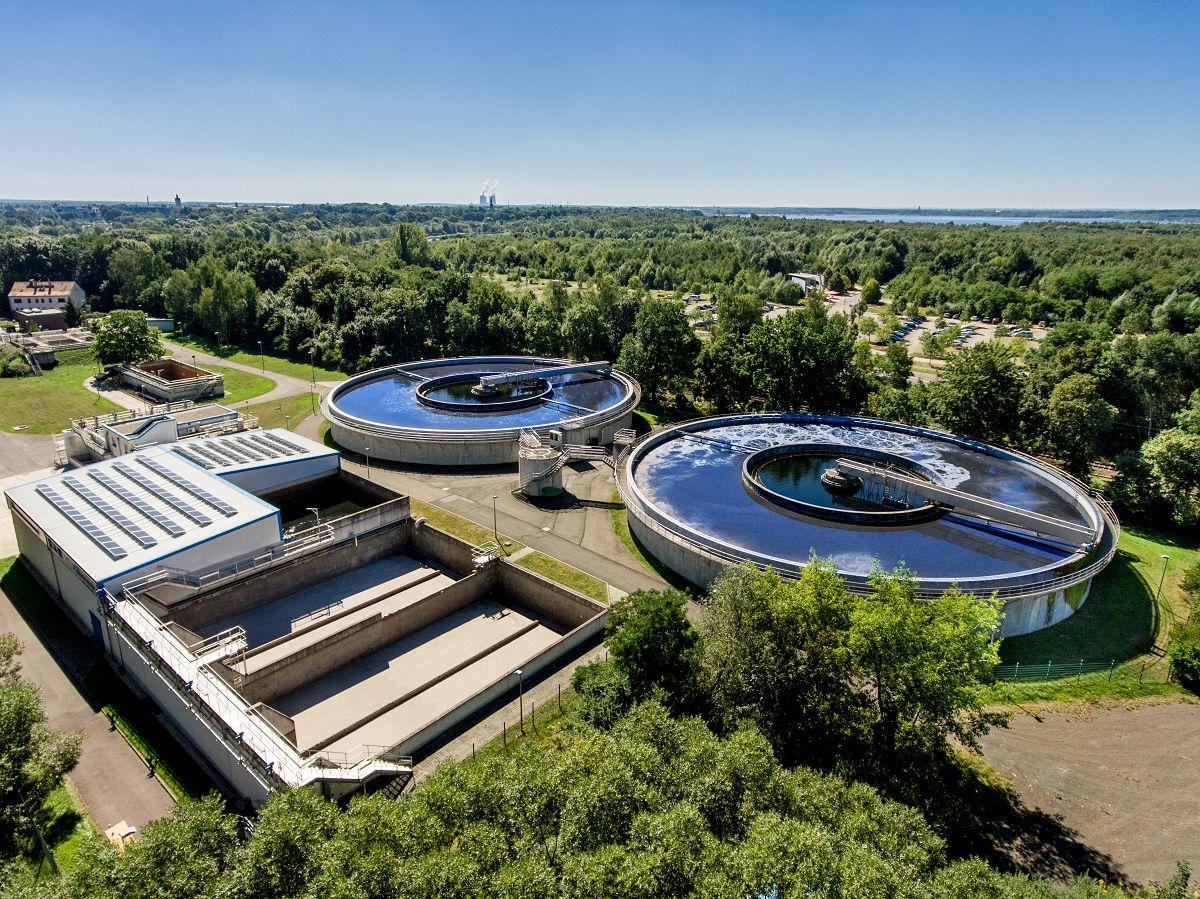 Kläranlage in Leipzig