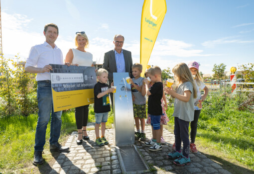 Einweihung Leipziger rinkbrunnen in Grosspösna
